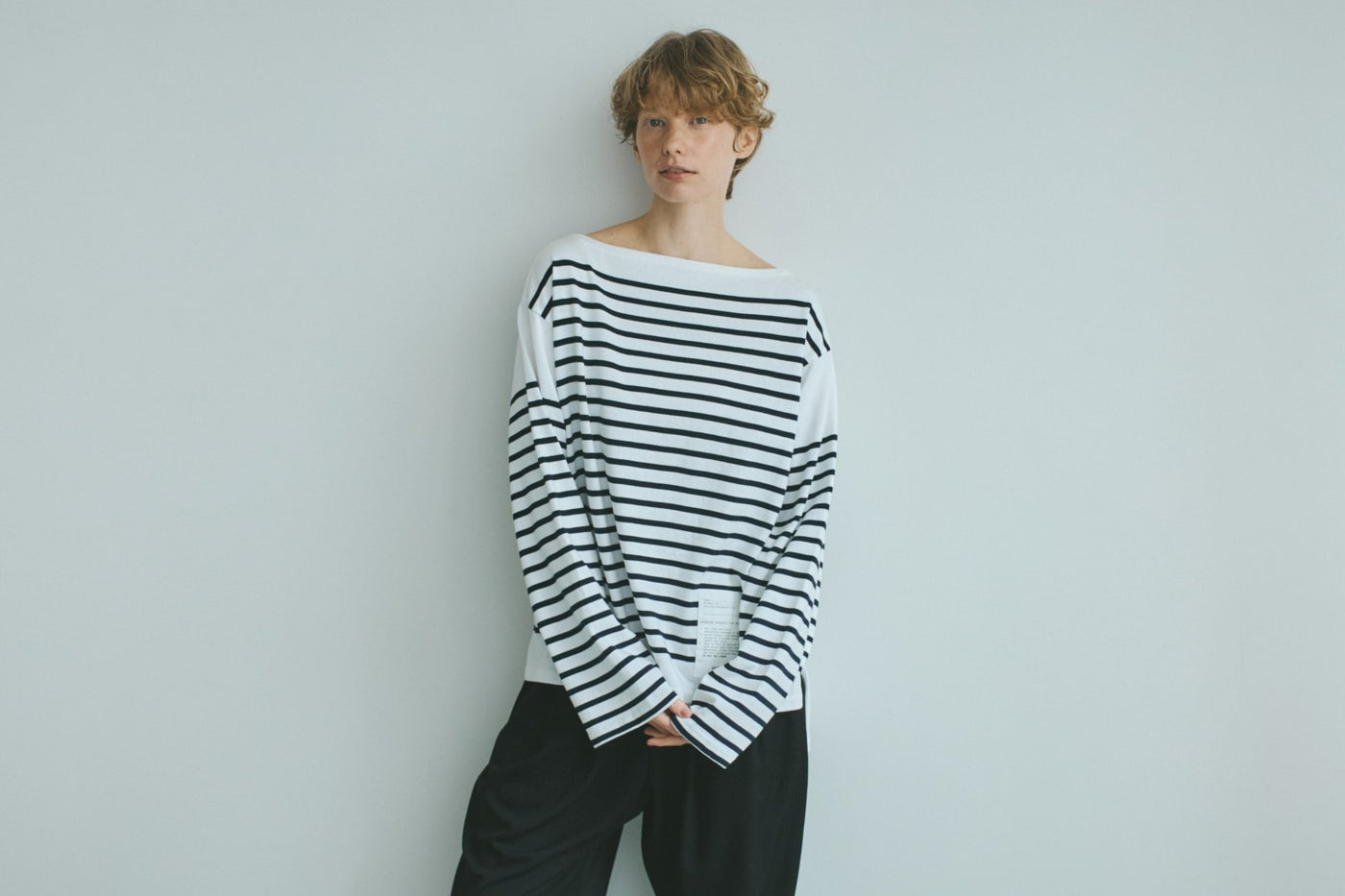 BORDER BASQUE SHIRT - モアプラス moreplus