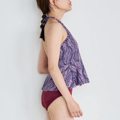 HALTER NECK ribbon - pattern - モアプラス moreplus