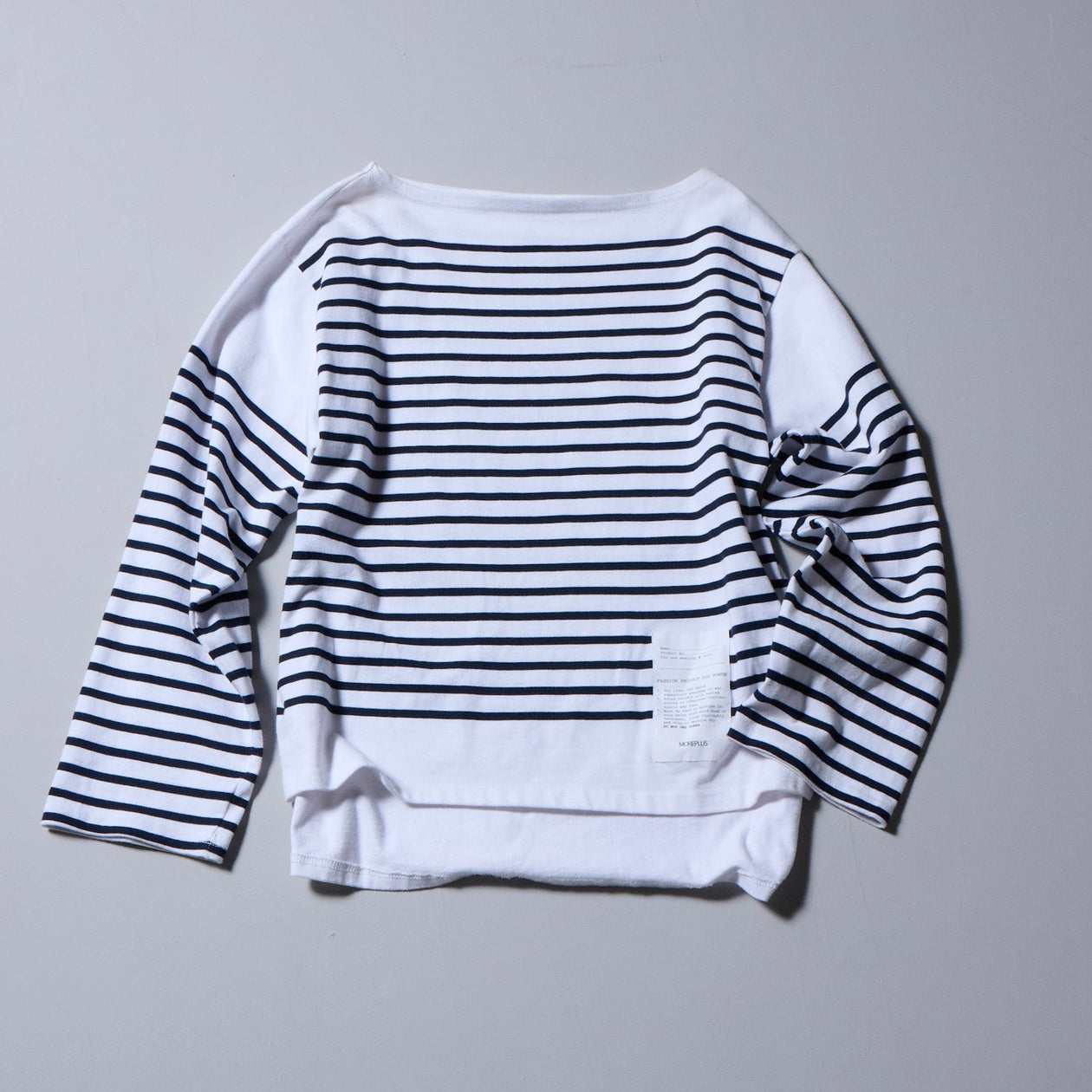 BORDER BASQUE SHIRT - モアプラス moreplus