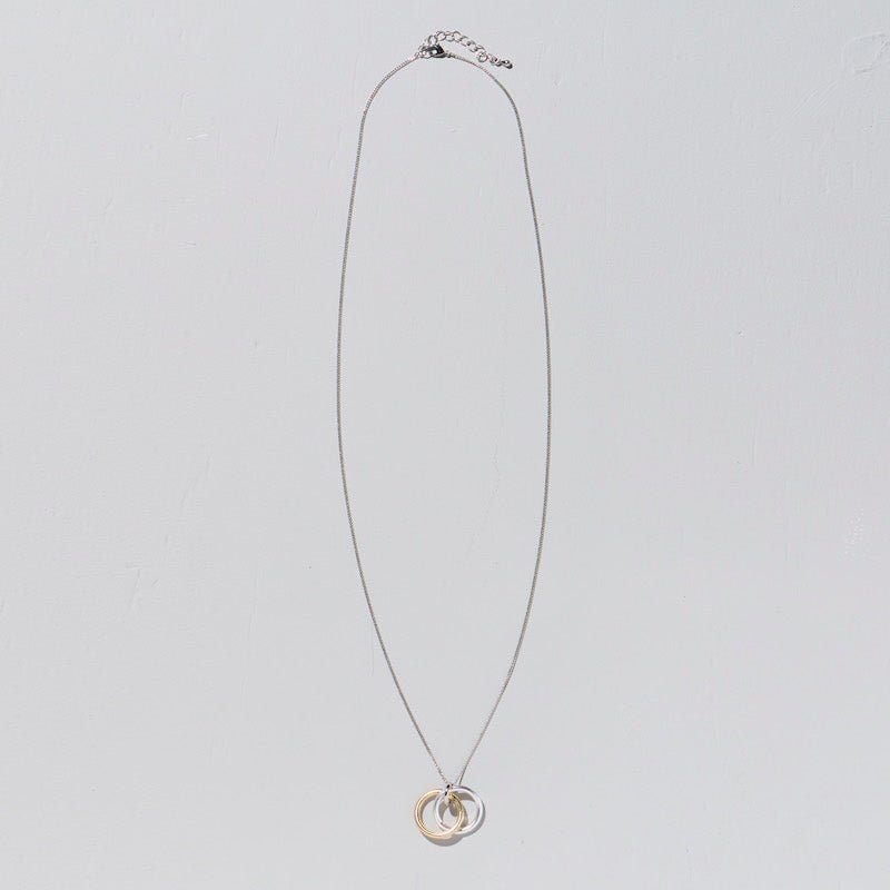 DOUBLE RING NECKLACE - モアプラス moreplus