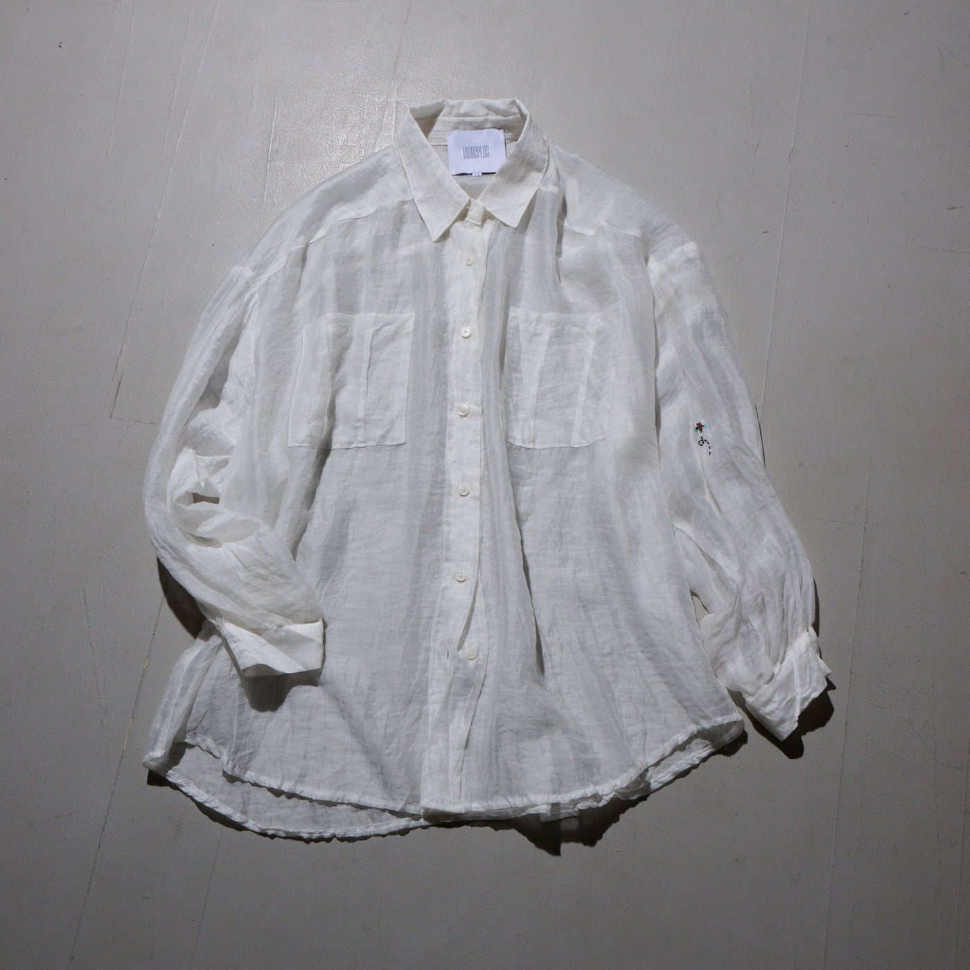 WYM LIDNM EMBROIDERY SHEER SHIRT - シャツ