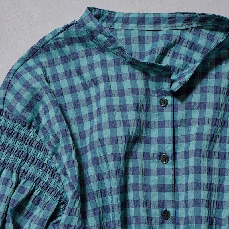 GINGHAM CHECK BLOUSE