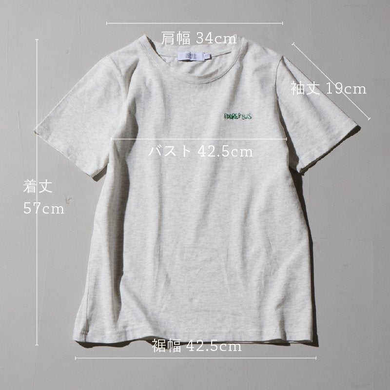 MOREPLUS EMBROIDERY TEE SHIRTS - モアプラス moreplus