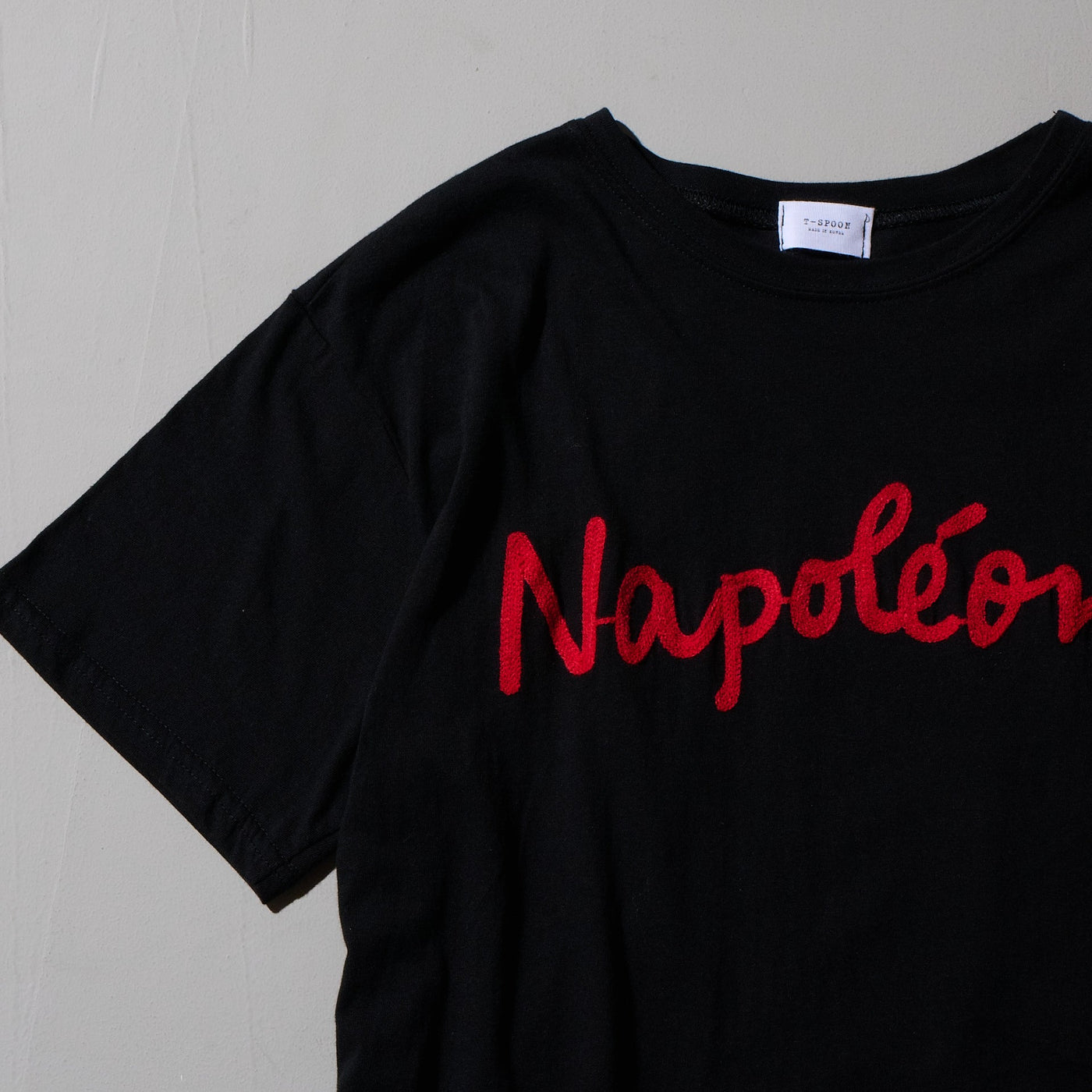 NAPOLEON EMBROIDERY TEE SHIRTS - モアプラス moreplus